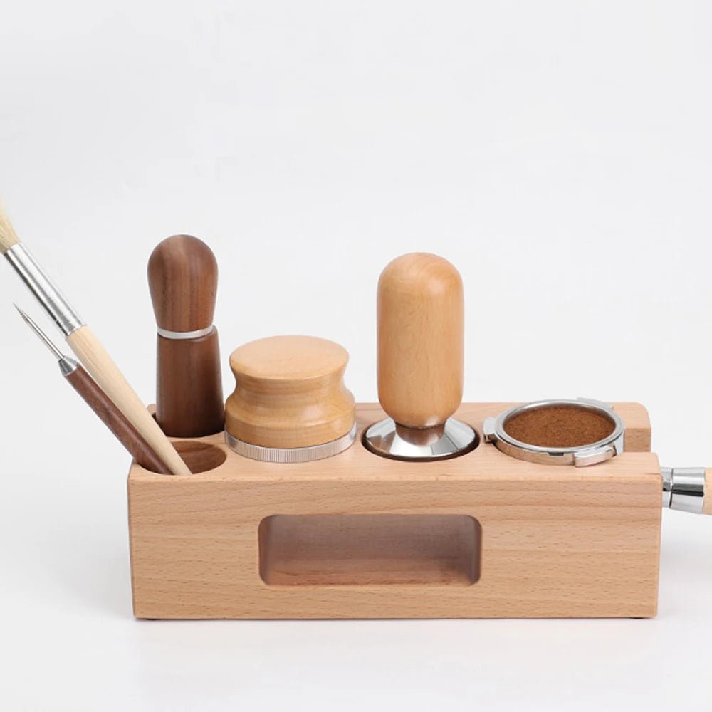 COFFEECORE – Supporto per tamper in legno per accessori da espresso