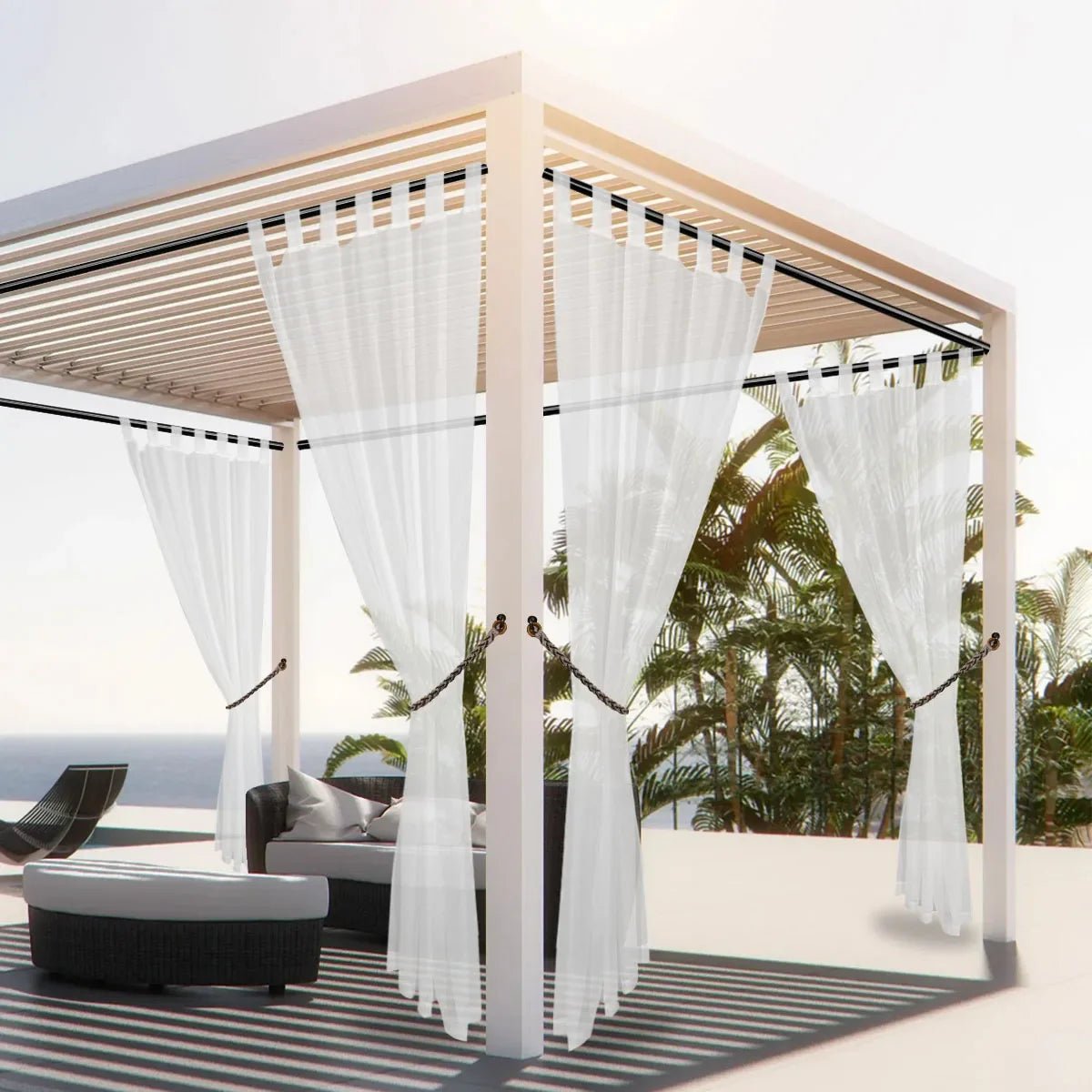 PATIOLUX – Outdoor Patio Vorhang aus Leinen
