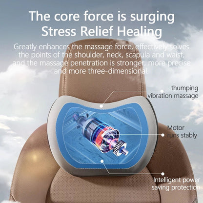 VIBRAREST – Elektrisches Nacken- & Lendenstützkissen für Auto & Büro