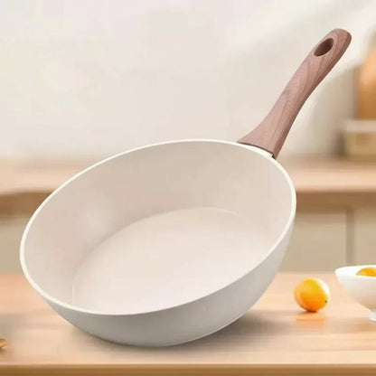 STONIQON – Tiefe Antihaftpfanne mit medizinischer Steinbeschichtung aus Edelstahl für Gas- und Induktionsherde