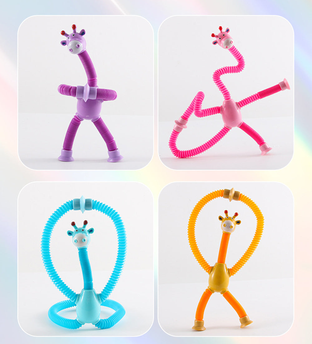FlexiGiraffe – Dehnbares Saugnäpftassenspielzeug für kreative Kinder