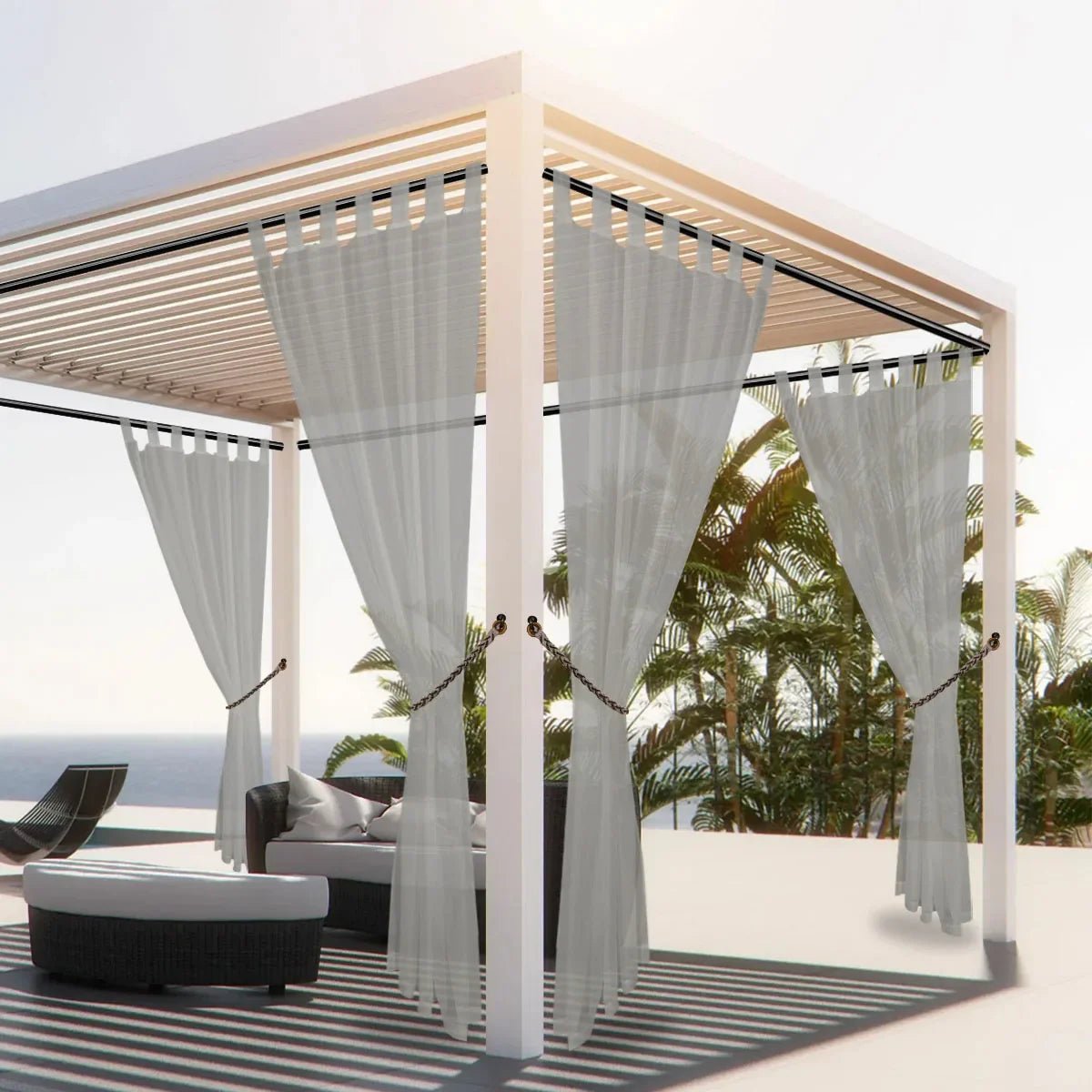 PATIOLUX – Outdoor Patio Vorhang aus Leinen