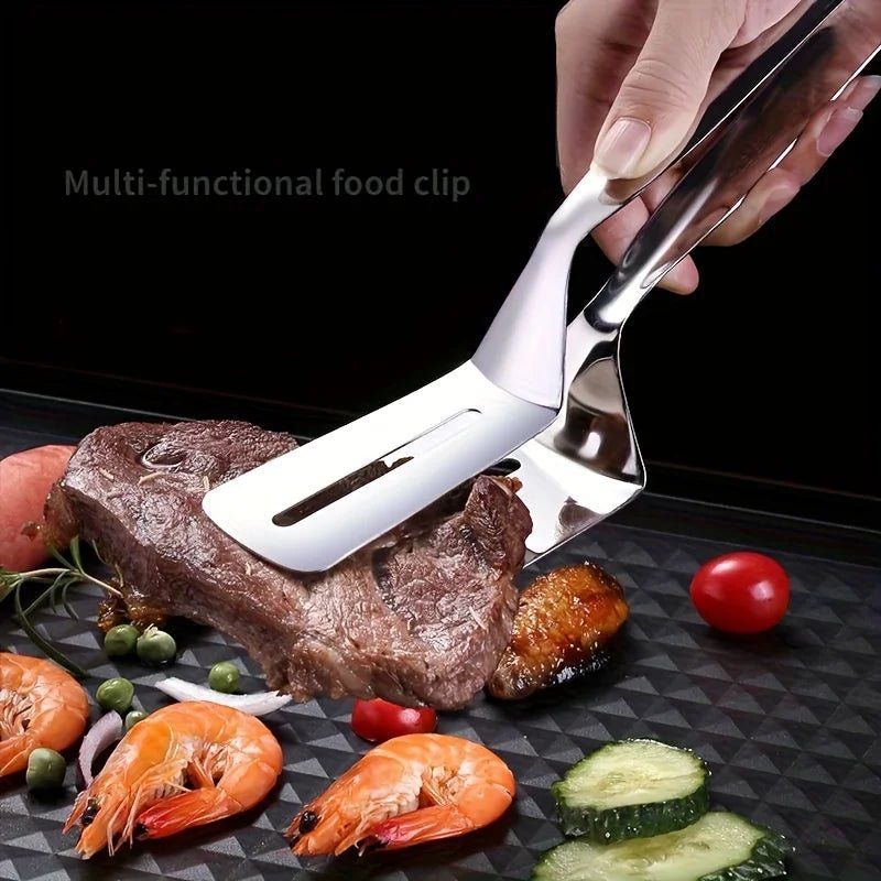 CLAMPSPAT – Pinza spatola in acciaio inox per BBQ e cucina