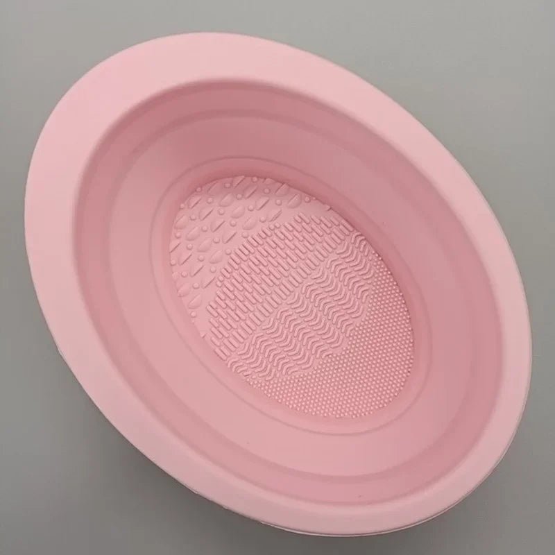 SILICLEAN – Nettoyant pliable pour pinceaux de maquillage en silicone avec bol de nettoyage