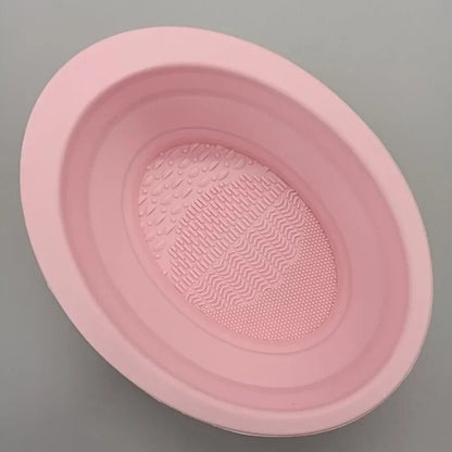 SILICLEAN – Nettoyant pliable pour pinceaux de maquillage en silicone avec bol de nettoyage