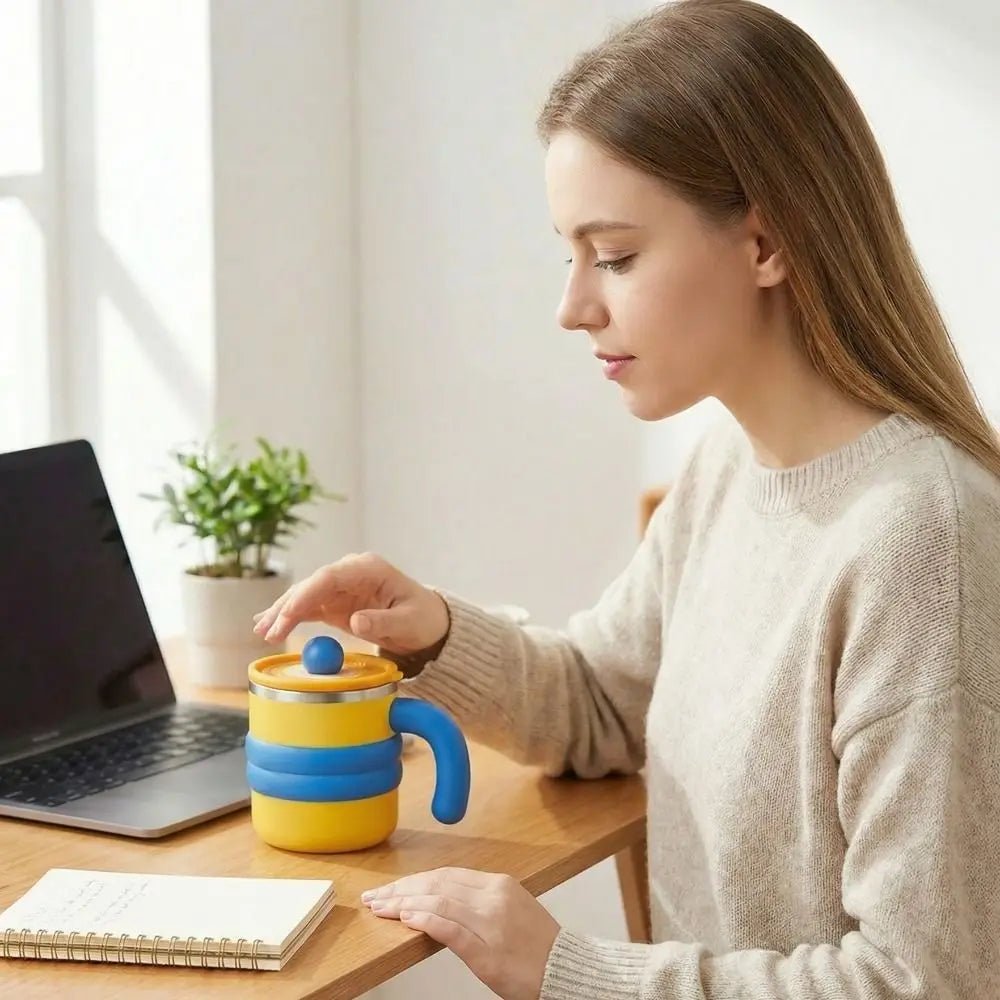 TRAVELOX – Isolierter Edelstahl Coffee Mug mit süßem Motiv