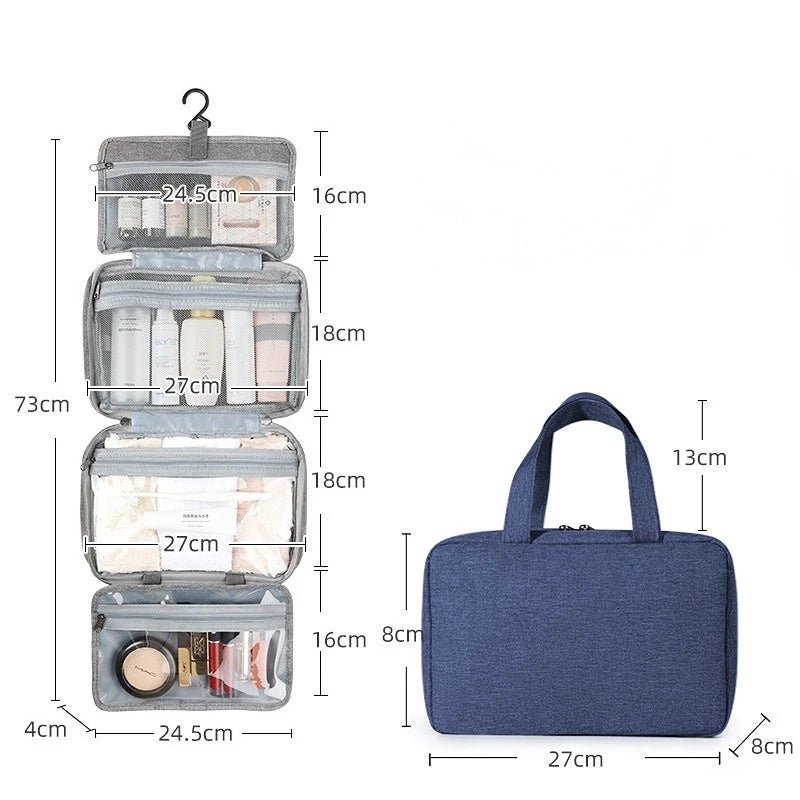 TravelTidy – Organisateur de cosmétiques compact avec 4 compartiments