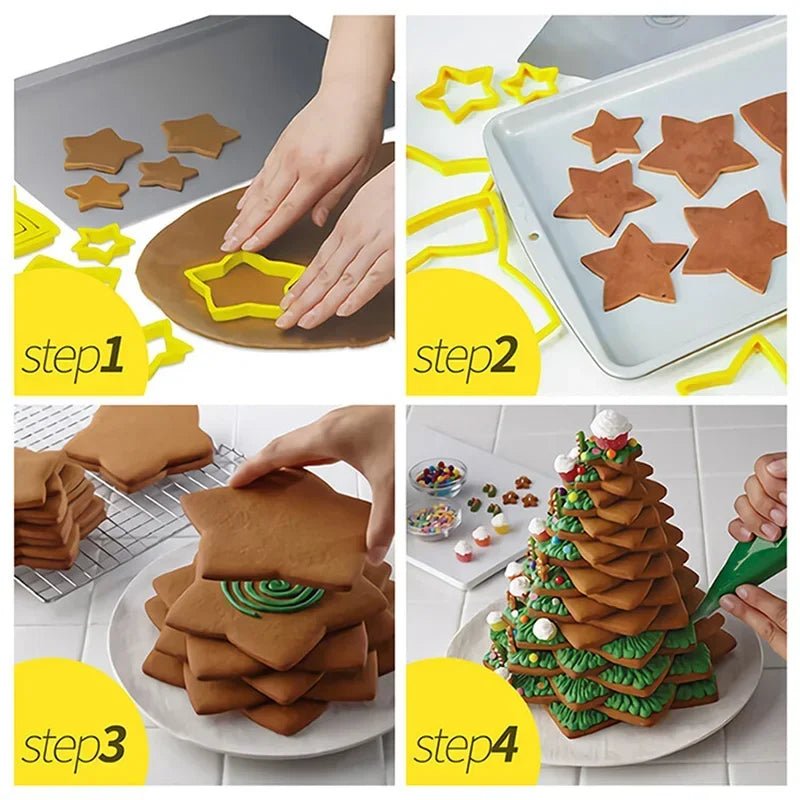 DOUGHBELL – 6-teiliges Weihnachts-Ausstechformen-Set für Kekse & Gebäck