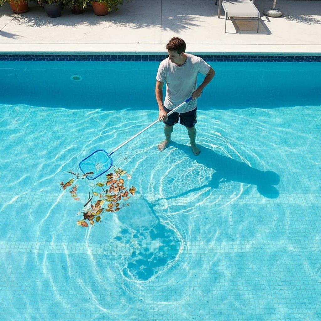POOLPRO – Set completo per la pulizia della piscina con asta in alluminio
