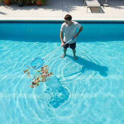 POOLPRO – Set completo per la pulizia della piscina con asta in alluminio