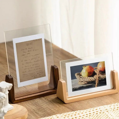 PHOTIQUE – Cornice da scrivania in acrilico per ricordi eleganti e decorazioni da tavolo ordinate