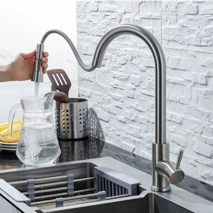 SILQUA – Robinet de cuisine intelligent avec bec extractible et capteur intégré