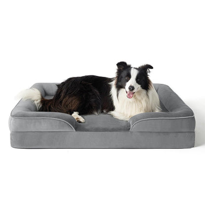 PETIQUE COMFORTBED – Orthopedic Dog Bed with Removable Velvet Cover