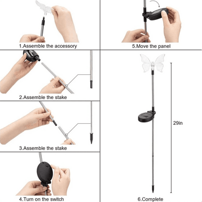 SOLARGLOW – Butterfly LED Garden Lamp