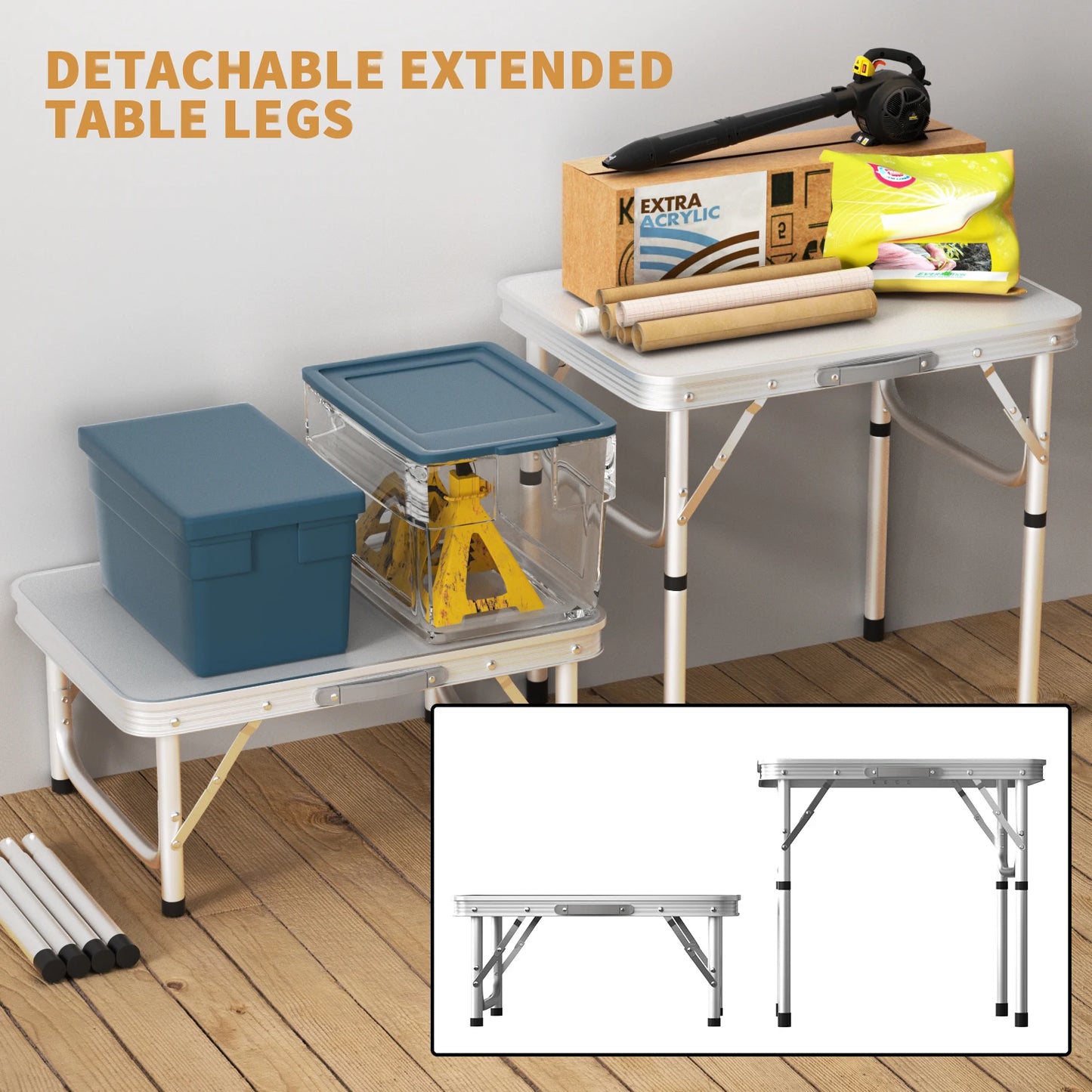 CampMaster Folding Camping Table - Portable Picnic & Outdoor Table