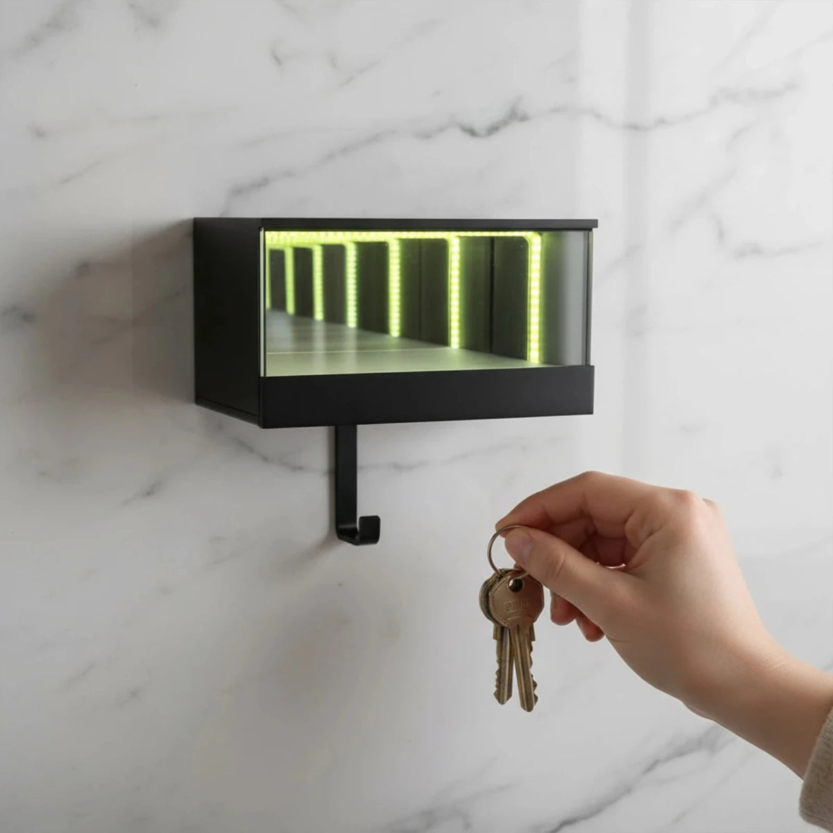 LUMOKEY – Soporte para llave de coche impreso en 3D con función de luz LED para comodidad iluminada