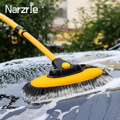FlexSweep Pro car wash mop - Telescopic chenille cleaning brush