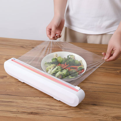 WRAPFLOW – Reusable Film Dispenser with Integrated Cutting System
