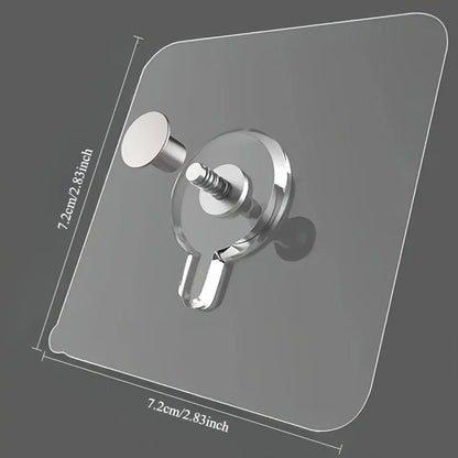 TRACELESS – Ganchos de pared sin residuos 10 piezas transparentes y resistentes