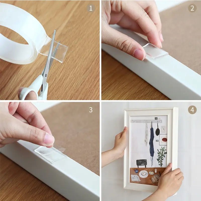 FIXCLEAR – Dubbelzijdig acryl plakband waterdicht & sterk klevend