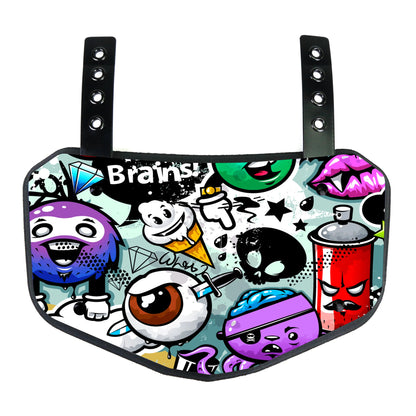 GRIDGUARD – Placa de protección para espalda de fútbol americano para adultos con amortiguación de impactos y sistema de ventilación