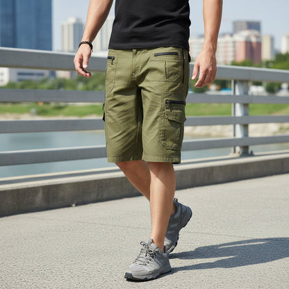 TACTICFLOW – Taktische Cargo Shorts Herren mit praktischem Multi-Pocket Design