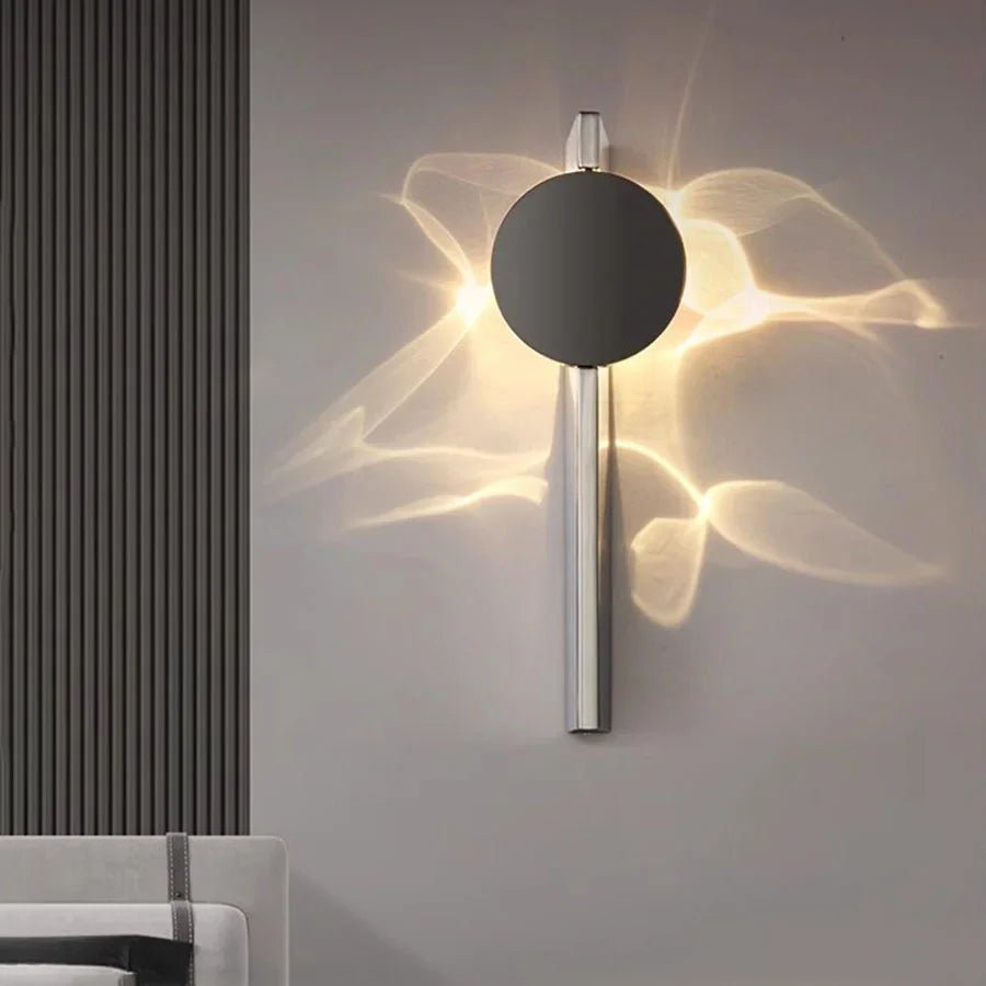 CORRULUX – Lampada da parete LED moderna scanalata in acciaio inox, orientabile, per camera da letto
