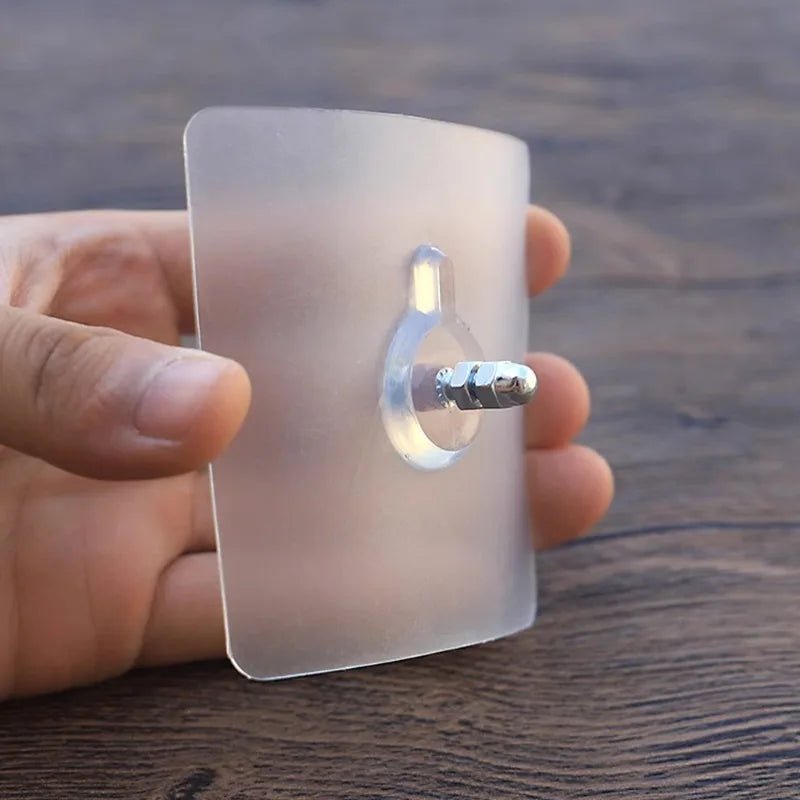 TRACELESS – Ganchos de pared sin residuos 10 piezas transparentes y resistentes