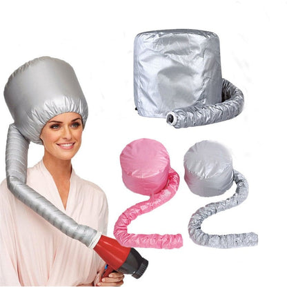 QuickDry - Set von 2 Haartrockner Kappen für Schnelles Trocknen & Schonende Pflege-2