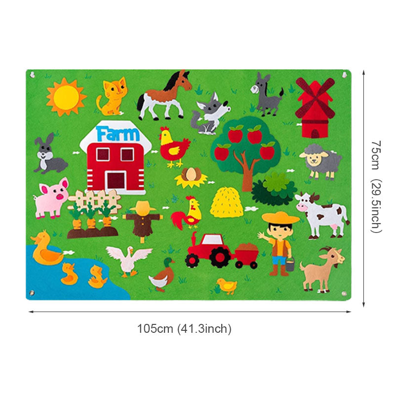 ImagiFelt Playboard – Juego táctil creativo para niños para fomentar la imaginación