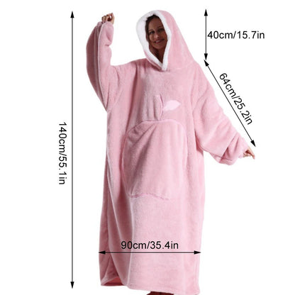 Felpa con cappuccio in pile oversize - Il massimo del comfort per il relax e il tempo libero