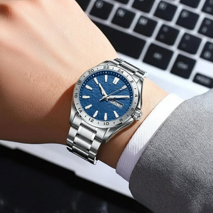 CHRONOSTEEL – Montre de sport pour homme premium avec affichage lumineux