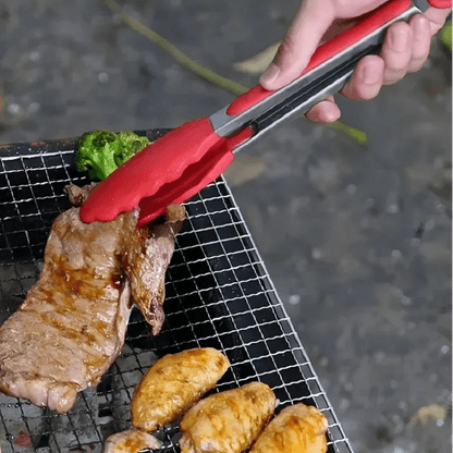 COOKTONG - Pinza de cocina y para servir con mango antideslizante para un agarre preciso y trabajo cómodo en la cocina