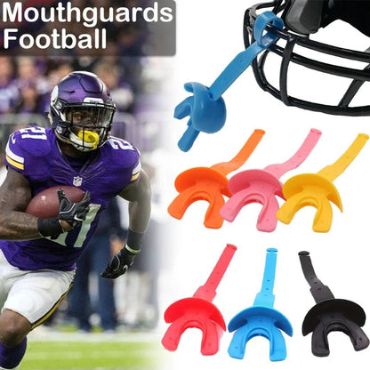MOUTHGUARDIQ – Dubbele mondbeschermer voor rugby, American football & boksen met schokabsorberend TPR-materiaal