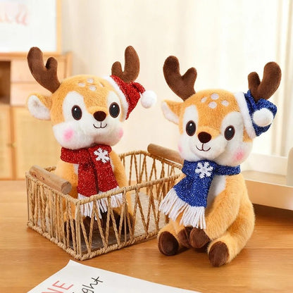 CUDDLESCARF – Charmante Weihnachtsplüschpuppe mit Cartoon-Design