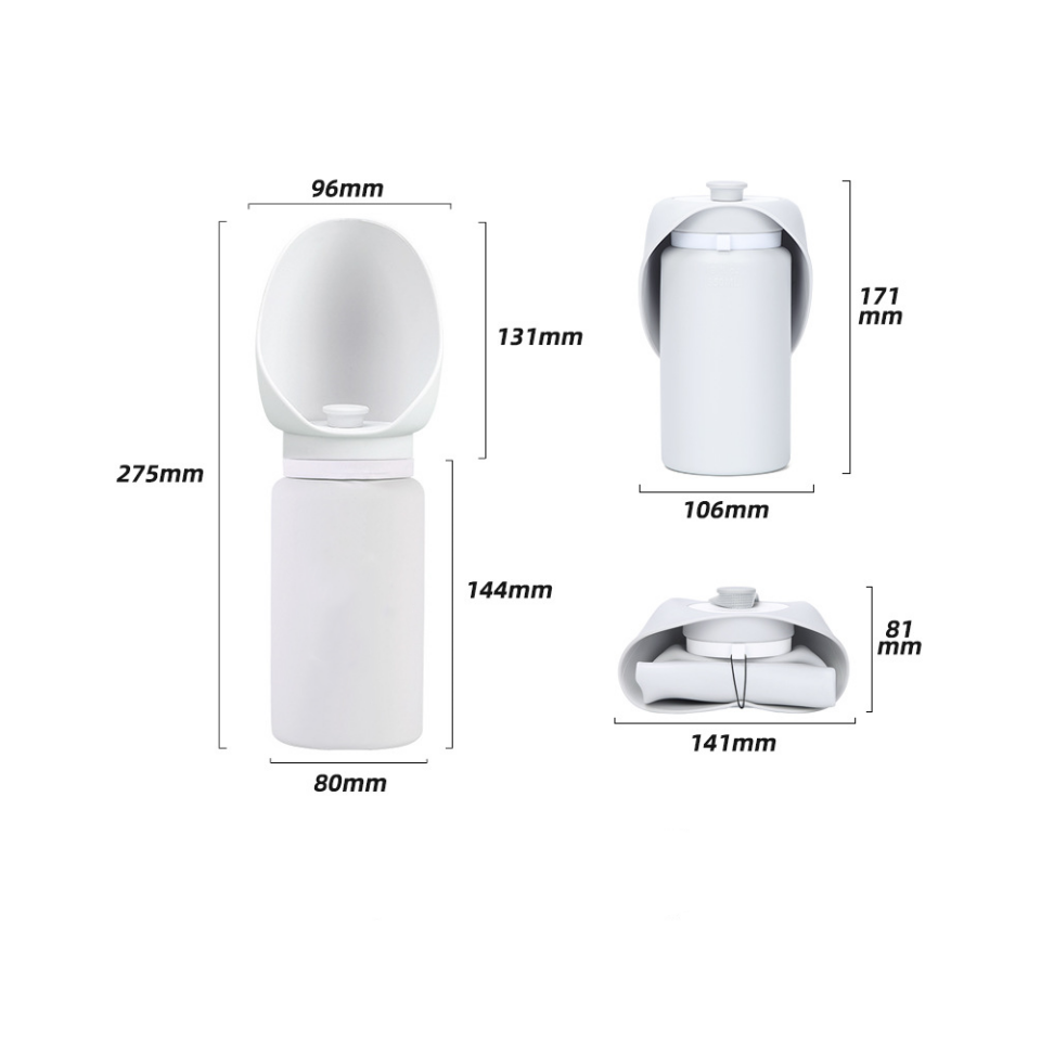 TRAILSIP – Faltbare Wasserflasche für Haustiere mit 550 ml Volumen