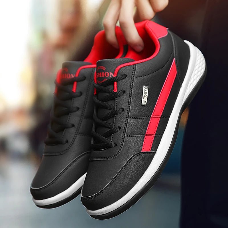 STRIDELUX – Baskets orthopédiques en cuir pour hommes avec un excellent maintien