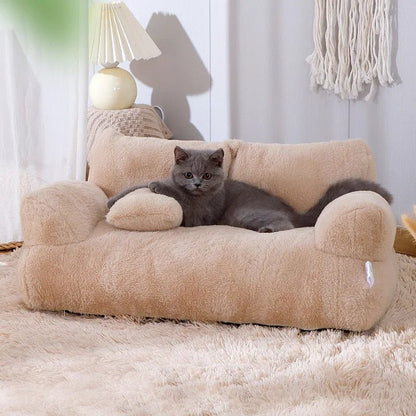 RELAXPAWS LOUNGER – Ergonomisches Haustiersofa mit erhöhtem Rand & waschbarem Bezug