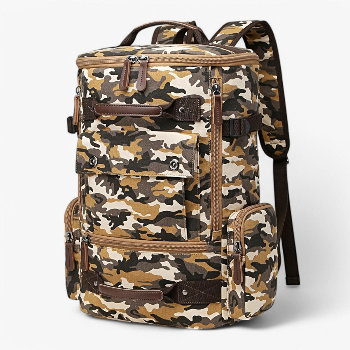 Variant image for Vintage Canvas Rucksack für Damen und Herren mit Laptopfach – Geräumig und Stilvoll für Schule und Alltag-2
