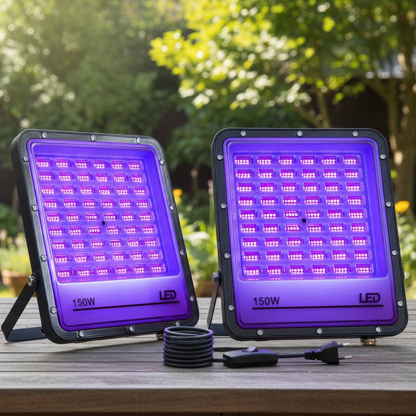 NIGHTFLARE – UV LED Schwarzlicht Außenstrahler 395nm
