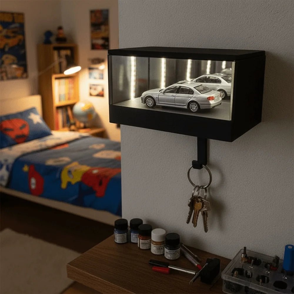 LUMOKEY – Soporte para llave de coche impreso en 3D con función de luz LED para comodidad iluminada