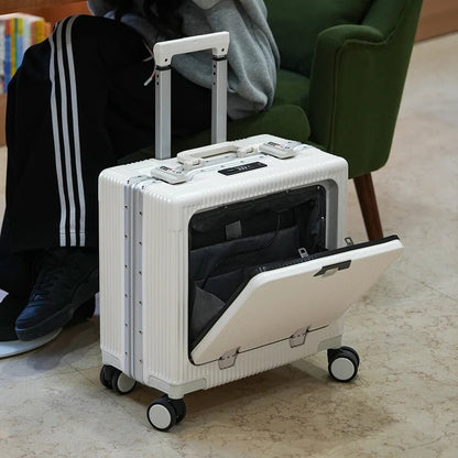 SkyLuxe Valise de voyage intelligente | Bagage contrôlé par application avec batterie externe et serrure TSA pour voyageurs modernes