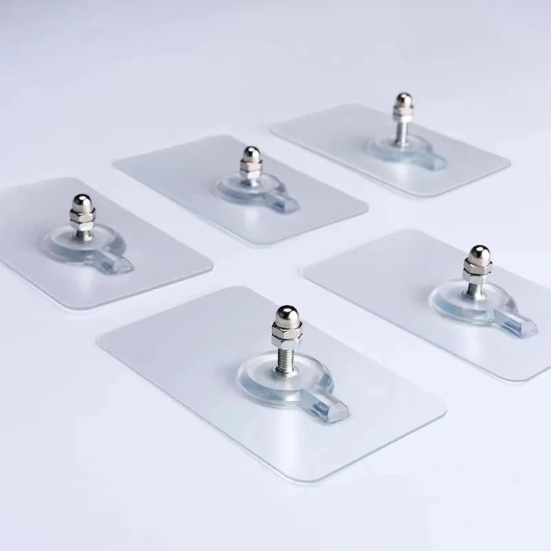 TRACELESS – Ganchos de pared sin residuos 10 piezas transparentes y resistentes