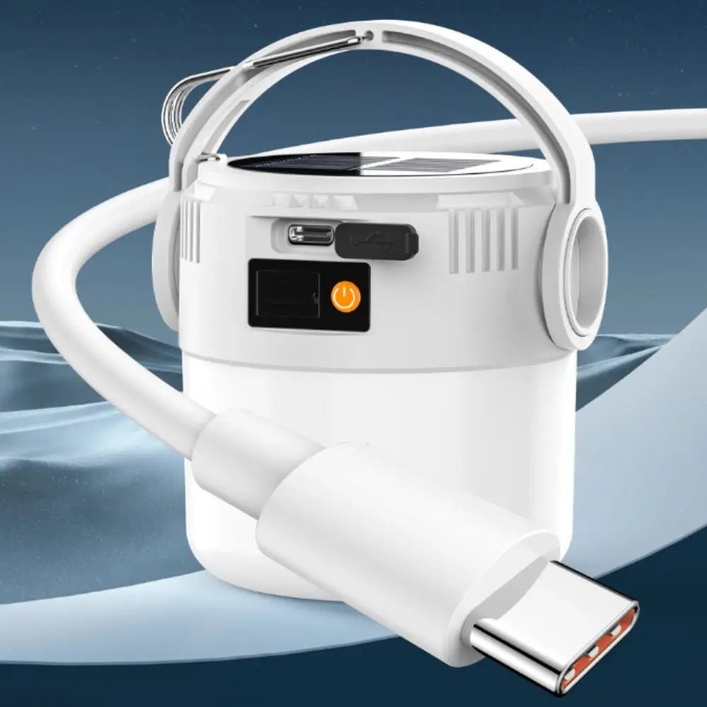 RADIANTIX – Ultra-bright camping lamp with handy solar rechargeable design