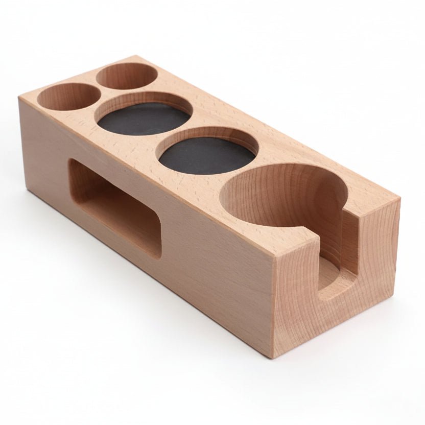 COFFEECORE – Supporto per tamper in legno per accessori da espresso