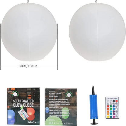 LumaFloat Solar Sphere - Lampada LED galleggiante che cambia colore