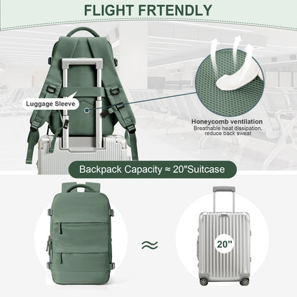 Vielseitiger Reiserucksack Handgepäck für Herren und Damen – Ideal für Reisen, Freizeit & Laptop-5