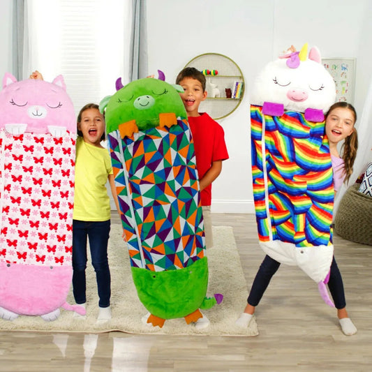 MagicalCuddle - 2-in-1 cuddly toy sleeping bag for children