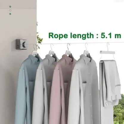 EasyHang Retractable clothesline - Space-saving, wall-mounted tumble dryer