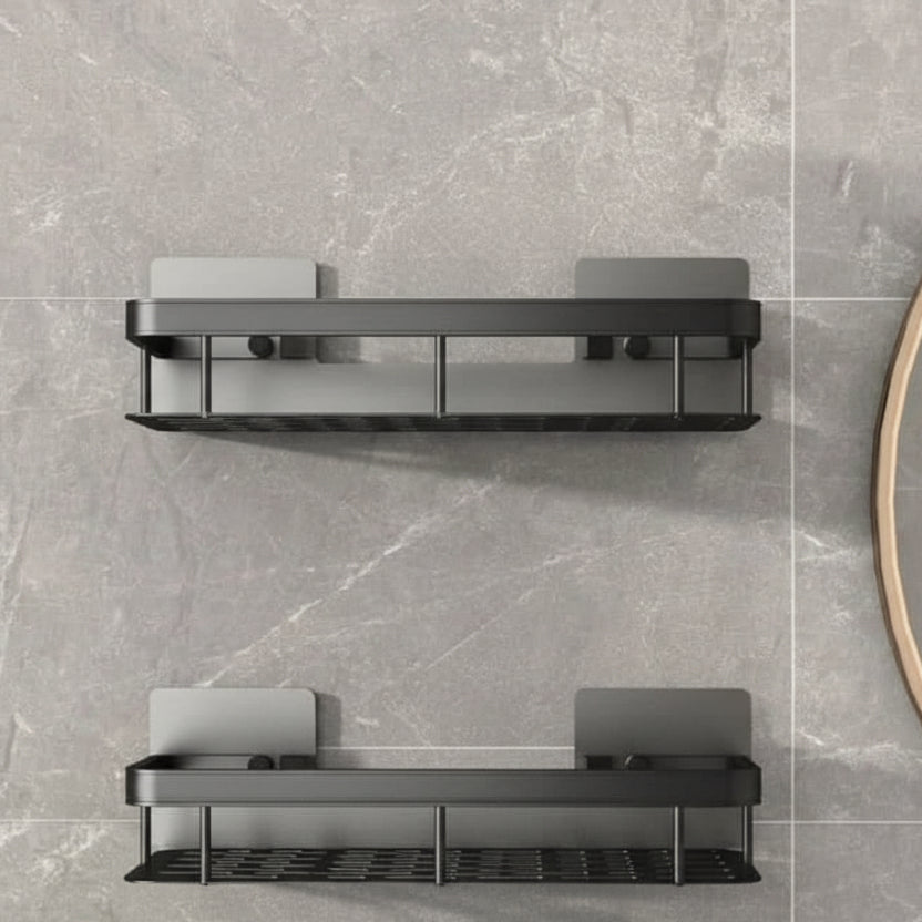 Badezimmer Regal Schmal Weiß Größe M Kunststoff Ohne Bohren-4